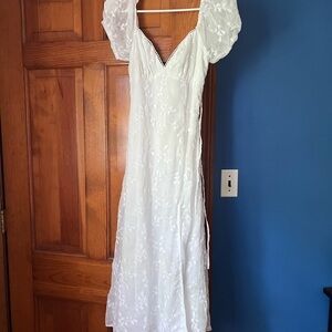 Lulu's Cream Puff Sleeve Sundress for Brides